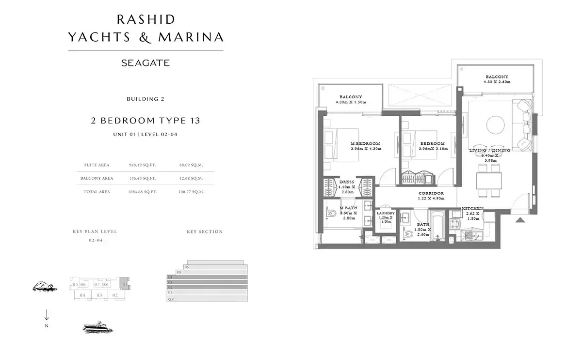 Type 13, Unit 01, Level 02-04 Building 2